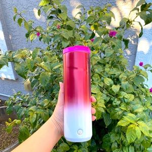 💗Starbucks 💗Pink & White Ombre Gradient SS Bottle Tumbler